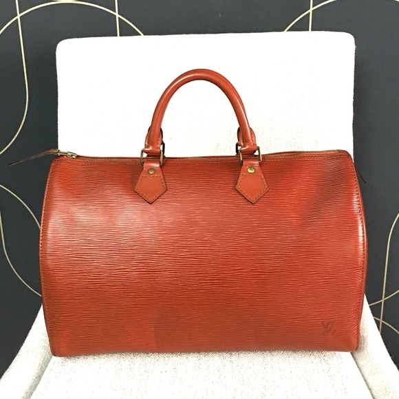 Authentic Louis Vuitton Kenya Speedy 35 bag brown Epi leather - Picture 1 of 16